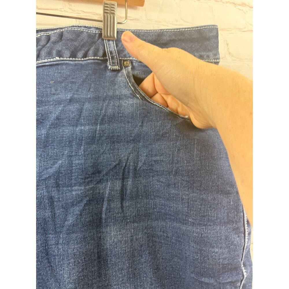 Cato Capris Womens Size 22W Classic Blue High Rise Casual Streetwear Denim *READ - Picture 4 of 7